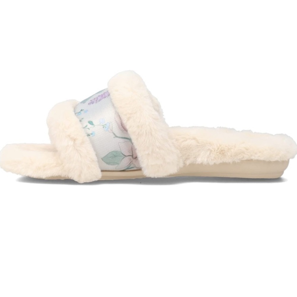 Vionic Cream Floral Women's Slippers